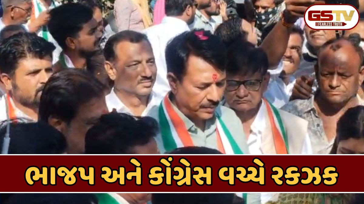Vadodara news: જન આક્રોશ રેલીમાં કોંગ્રેસ-ભાજપના કાર્યકરો સામસામે, પોલીસે વચ્ચે પડીને મામલો થાળે પાડ્યો