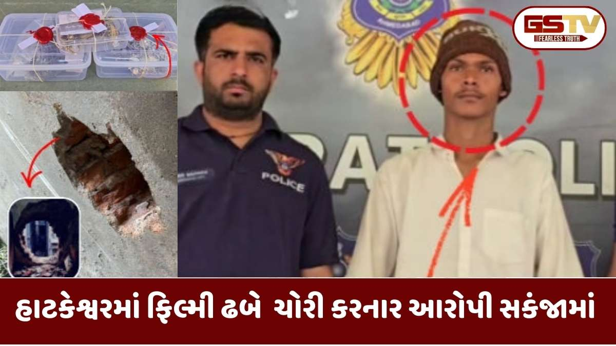 Ahmedabad news: હાટકેશ્વરમાં જ્વેલર્સની દુકાનમાં 'બાકોરું' પાડીને ચોરી, લોખંડની જાળીને અડ્યા વગર તસ્કર ઘુસ્યો અંદર; જાણો કેવી રીતે પકડાયો
