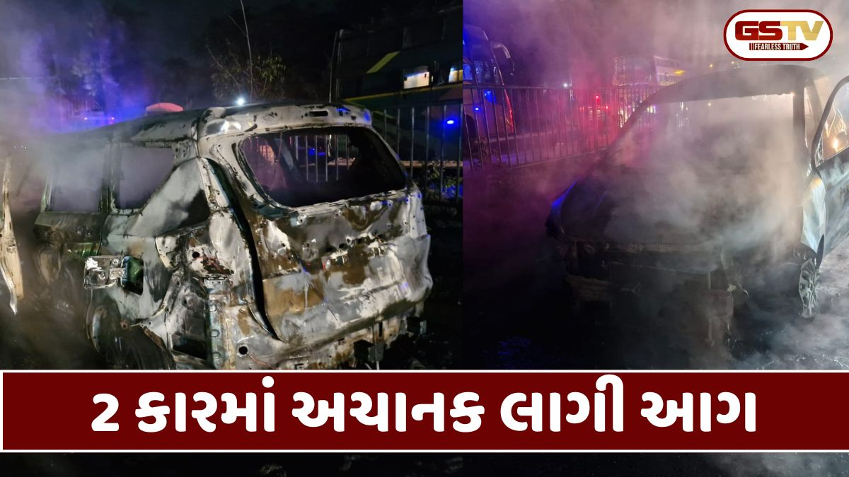 Mehsana: અલગ-અલગ સ્થળે 2 ચાલુ કારમાં લાગી આગ, બંને કારમાં સવાર મુસાફરોનો થયો આબાદ બચાવ