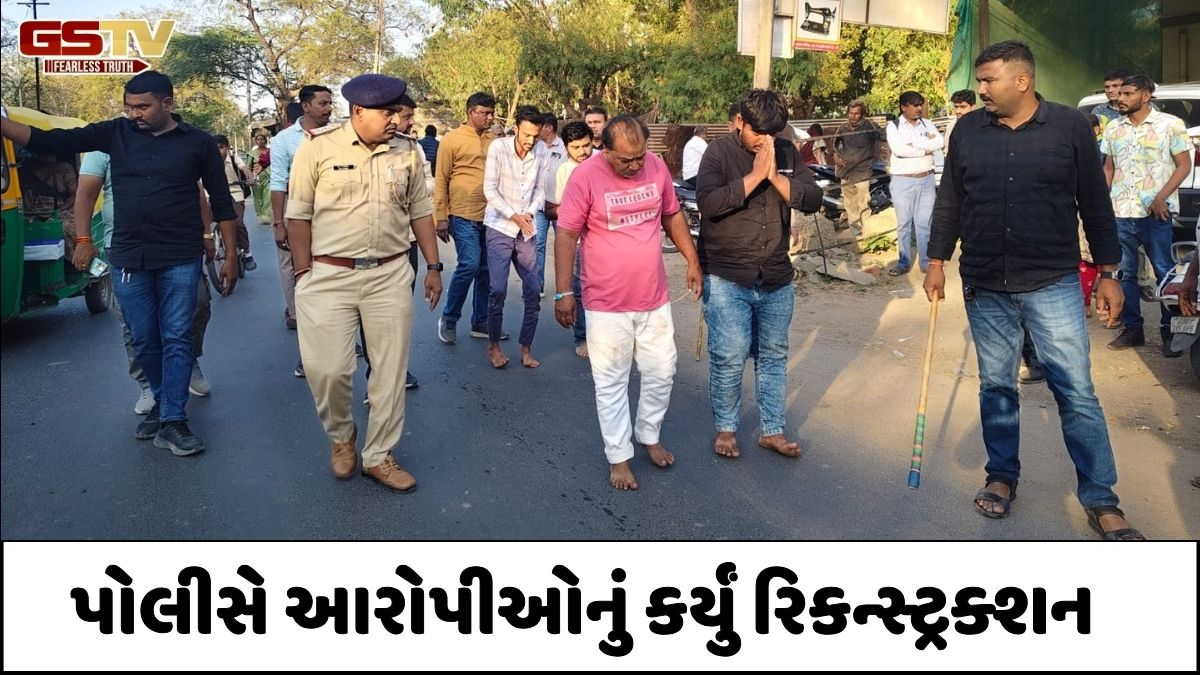 Kadi news: યુવક પર હુમલો કરનાર 6 પકડાયા, આરોપીઓનું કરાયું રિકન્સ્ટ્રક્શન