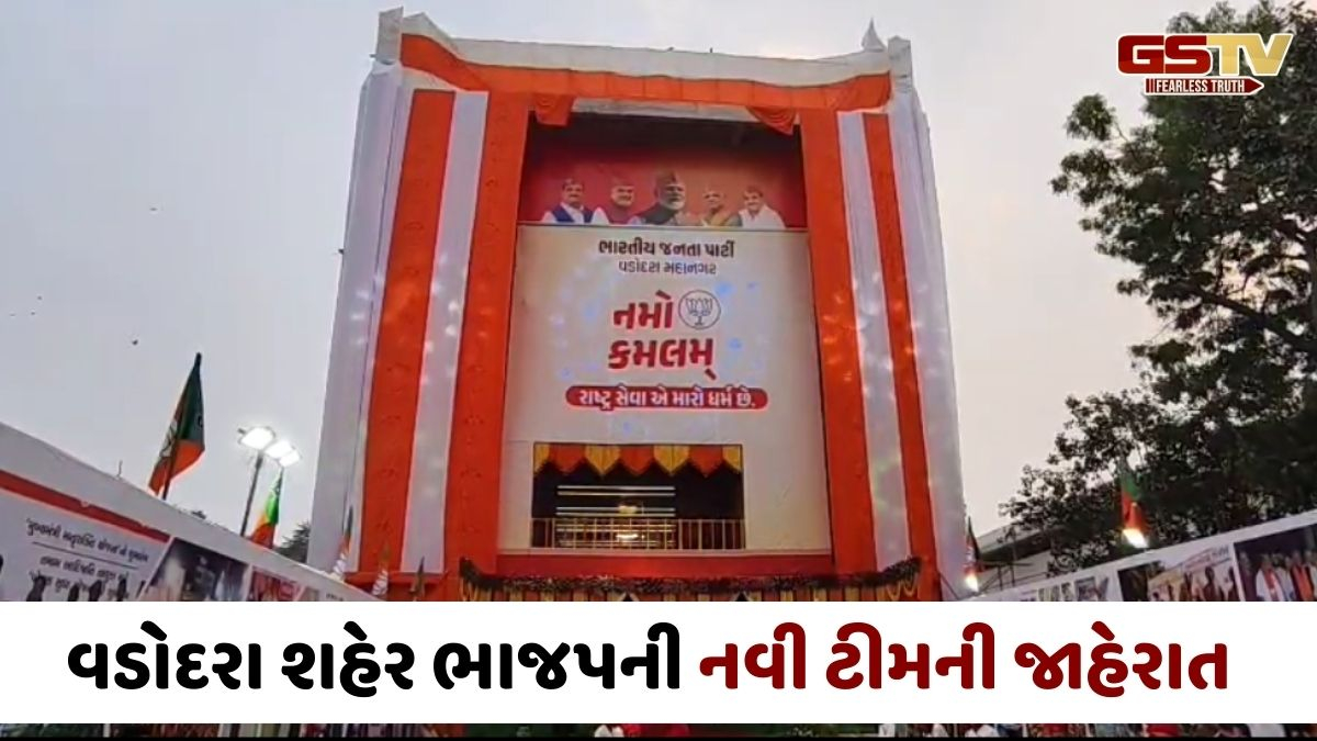 Vadodara શહેર ભાજપના નવા સંગઠનનું માળખું જાહેર, આઠ ઉપપ્રમુખની કરાઈ વરણી