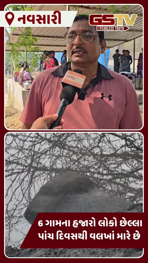 Navsari: દરિયાકાંઠાના 6 ગામોમાં પાણી માટે હાહાકાર; નહેર બંધ થતા 10 હજાર લોકો તળાવનું ખારું પાણી પીવા મજબૂર