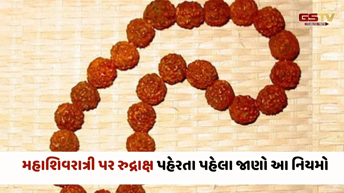 Religion : મહાશિવરાત્રી પર રુદ્રાક્ષ પહેરતા પહેલા જાણો આ નિયમો