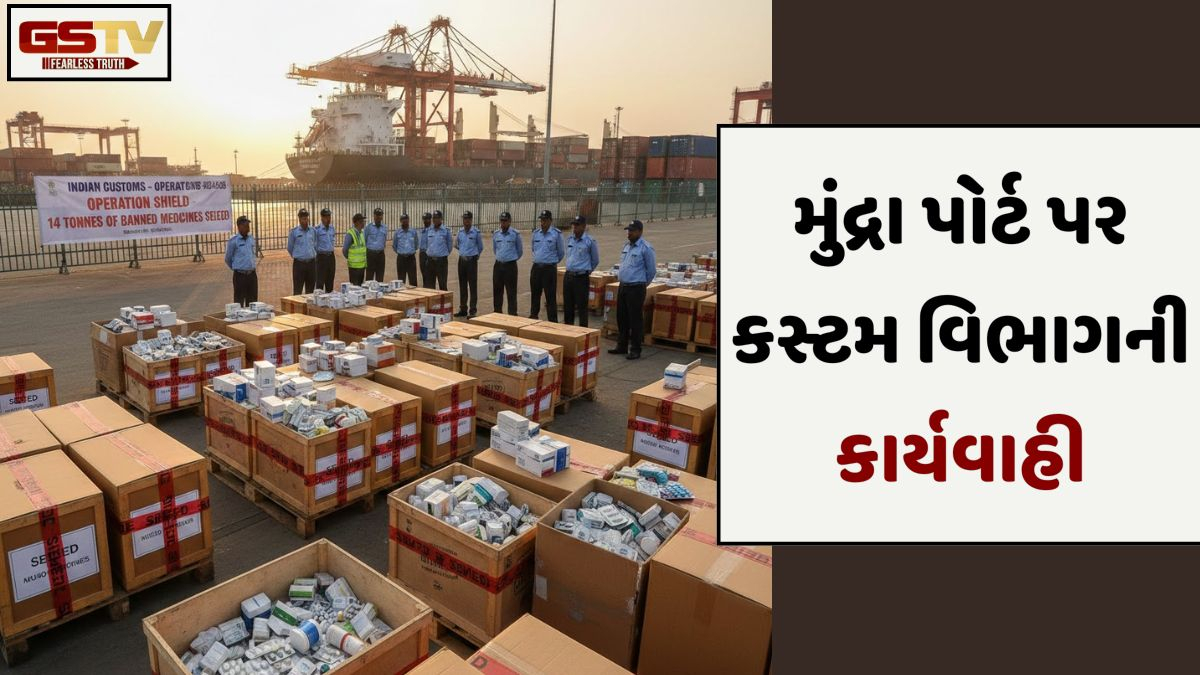 Kutch news: મુન્દ્રા પોર્ટ પરથી 14 ટન પ્રતિબંધિત દવાઓનો જપ્ત, કન્ટેનર પરત મંગાવી કરાઈ સઘન તપાસ