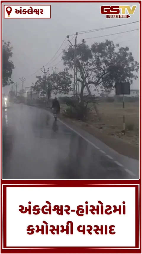 VIDEO: એક જ દિવસમાં ત્રણ ઋતુનો અનુભવ: હાંસોટના ઈલાવ અને સાહોલ સહિતના ગામોમાં કમોસમી વરસાદ, ખેડૂતો ચિંતાતુર
