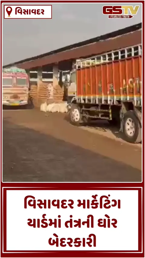 VIDEO: વિસાવદર માર્કેટિંગ યાર્ડમાં માવઠાનો માર, આગાહી છતાં તંત્રની બેદરકારીથી જણસો પલળી