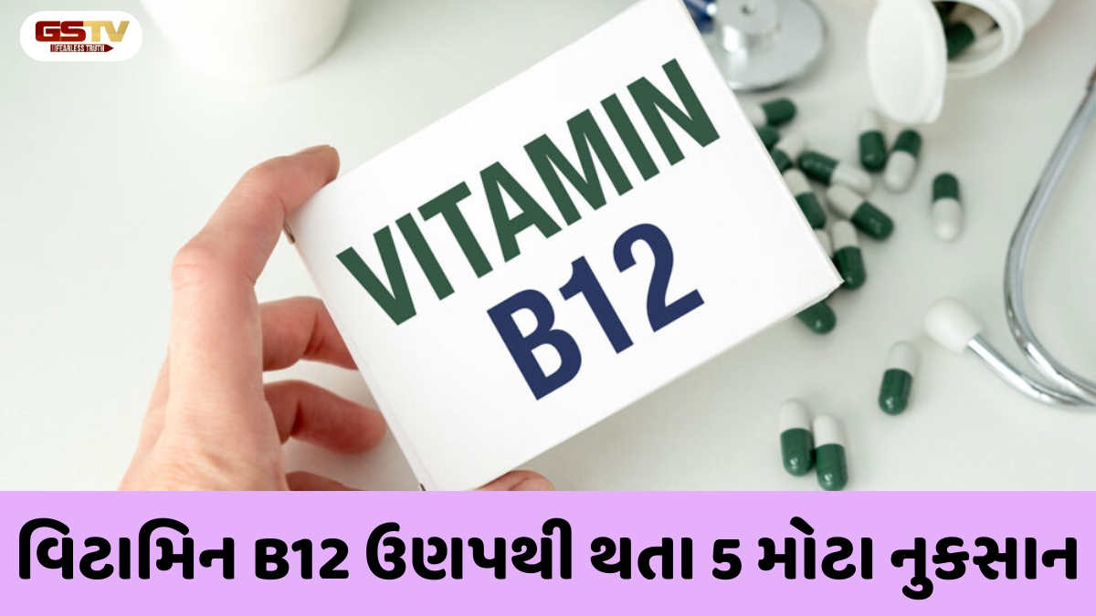 Health Tips: વિટામિન B12 ની ઉણપથી થઈ શકે છે આ 5 ગંભીર સમસ્યાઓ, જાણો કયા ખોરાકમાંથી મળશે ભરપૂર પોષણ