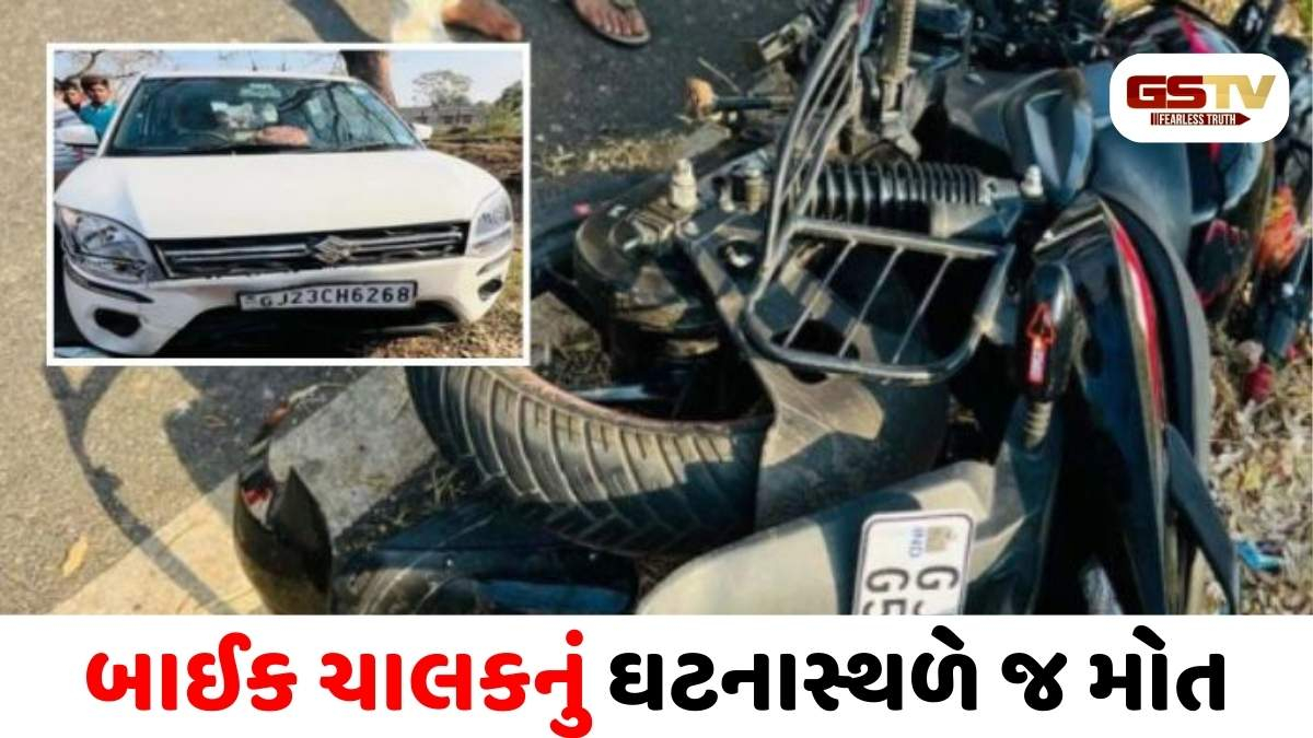 Anand/  જંત્રાલ-વિરસદ રોડ પર અકસ્માત, કાર અને બાઈક વચ્ચેની ટક્કરમાં બાળકી સહિત બેના મોત