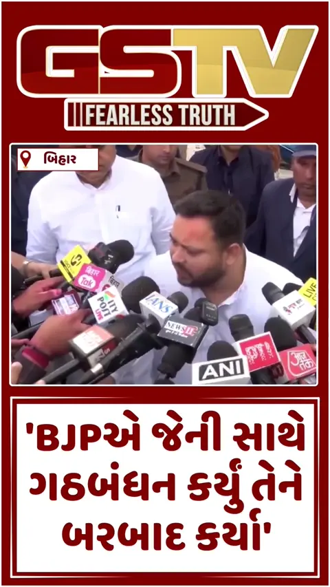 VIDEO : 'નીતિશને રાજ્યસભામાં મોકલી JDUનું પતન કરી નાંખશે', તેજસ્વીએ BJP પર કર્યા પ્રહાર