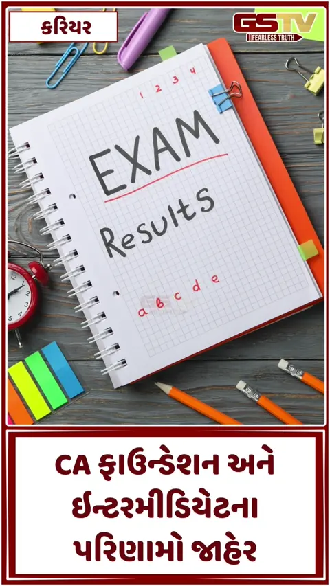VIDEO: Result / CA ફાઉન્ડેશન અને ઇન્ટરમીડિયેટના પરિણામો જાહેર, આ રીતે ચેક કરો તમારું સ્કોરકાર્ડ