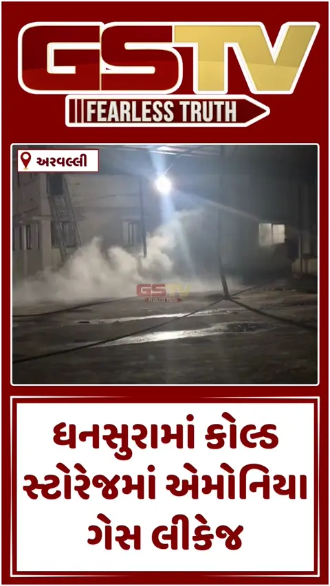 VIDEO : Aravalliના ધનસુરામાં કોલ્ડસ્ટોરેજમાં એમોનિયા ગેસ લીકેજ, મોટી જાનહાનિ ટળી 