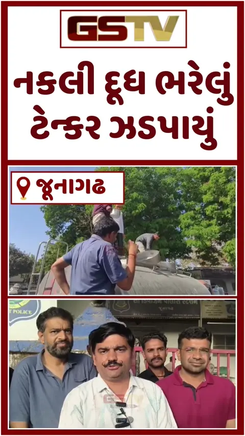VIDEO: Junagadh / નકલી દૂધના કારોબારનો પર્દાફાશ; યુવરાજસિંહ જાડેજાએ શંકાસ્પદ દૂધનું ટેન્કર ઝડપી પાડ્યું