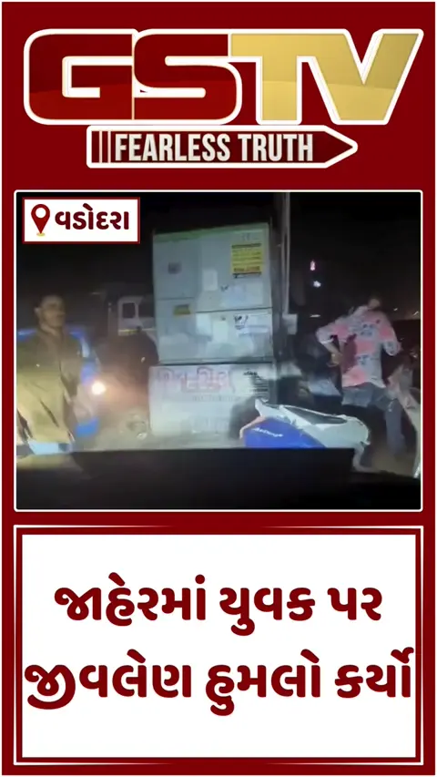 VIDEO: Vadodara / મકરપુરામાં જાહેરમાં યુવક પર તીક્ષ્ણ હથિયાર વડે જીવલેણ હુમલો કર્યો, ઘટનાનો વીડિયો થયો વાયરલ