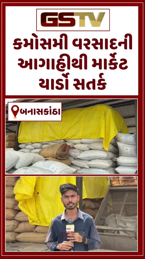 VIDEO: કમોસમી વરસાદની આગાહીથી માર્કેટયાર્ડોમાં પાક બચાવવા ખેડૂતોમાં દોડધામ