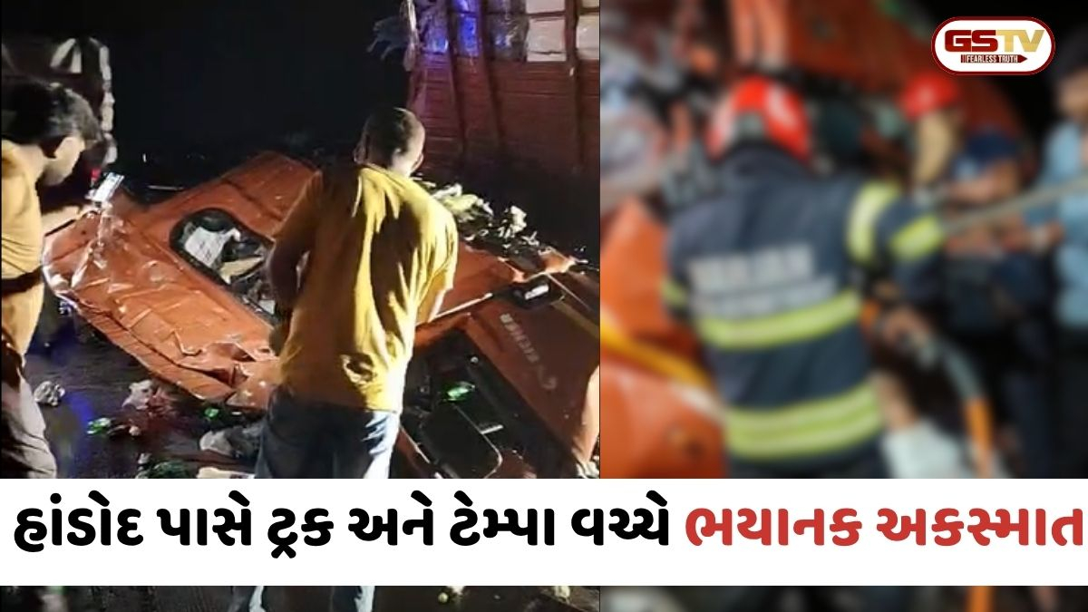VIDEO: Vadodara / દિલ્હી-મુંબઈ એક્સપ્રેસ વે પર ટ્રક-આઈશર વચ્ચે જોરદાર ટક્કર, 1નું મોત