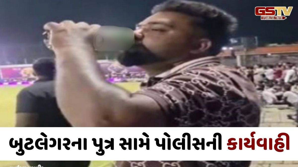 Surat news: ક્રિકેટ ટૂર્નામેન્ટ દરમિયાન સ્ટેડિયમમાં બિયર પીતા બુટલેગરના પુત્રનો વીડિયો વાયરલ, આરોપીની ધરપકડ