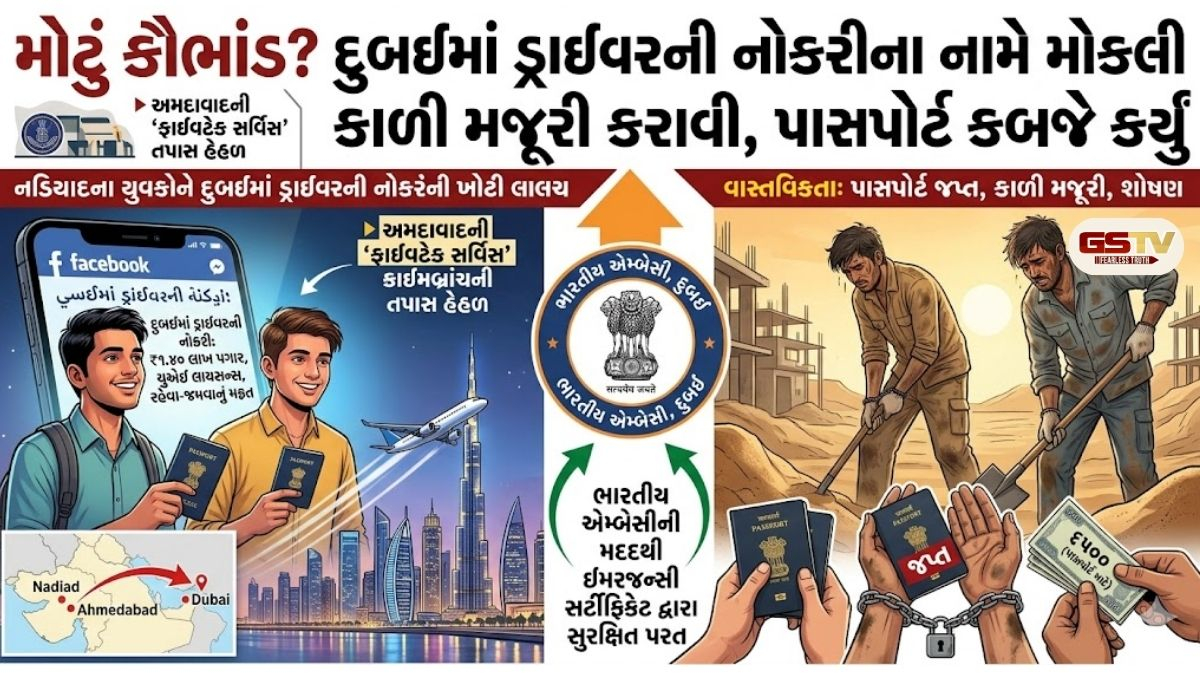 દુબઈમાં ડ્રાઈવરની નોકરીના નામે કાળી મજૂરી: અમદાવાદની ‘ફાઈવટેક સર્વિસ’નું મોટું કૌભાંડ ખુલ્લું પડ્યું!