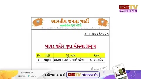 VIDEO: બાયડ ભાજપ યુવા મોરચાના પ્રમુખને હોદ્દા પરથી દૂર કરાયા, ઊર્જા ભરતી કૌભાંડમાં સંડોવણી સામે આવતા પક્ષે લીધા પગલાં