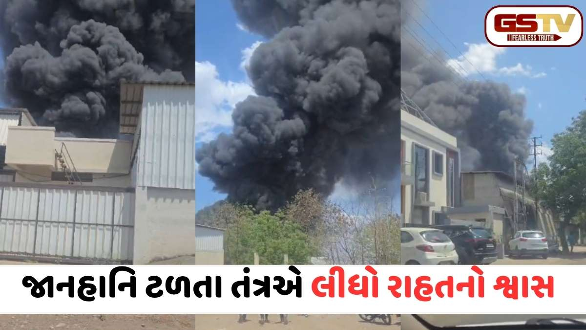 VIDEO: રાજકોટમાં આગનો બનાવ, મેટોડા GIDCમાં રબરના વેસ્ટમાં ભીષણ આગ, આકાશમાં 1 કિમી દૂર સુધી દેખાયા ધૂમાડાના ગોટેગોટા