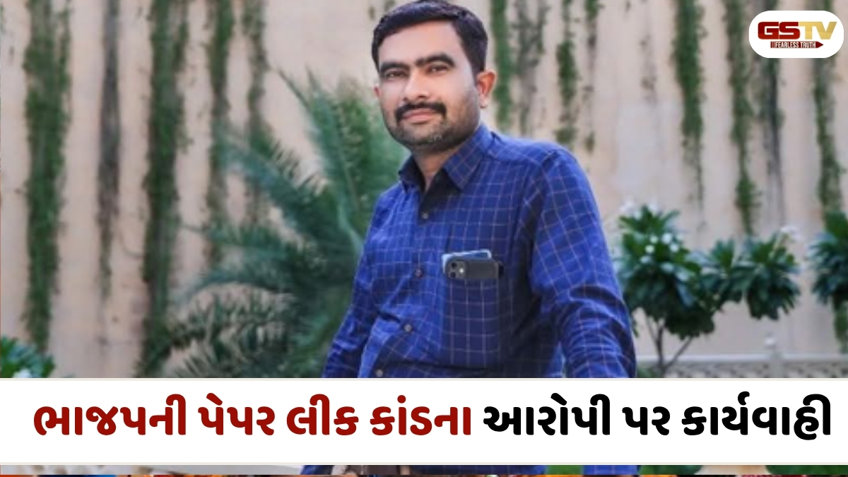 VIDEO: સાબરકાંઠા ભાજપે પેપર લીક કાંડના આરોપી હાર્દિક શર્માને પદ પરથી હટાવ્યો, વિવાદ વકરતા લેવાયો નિર્ણય