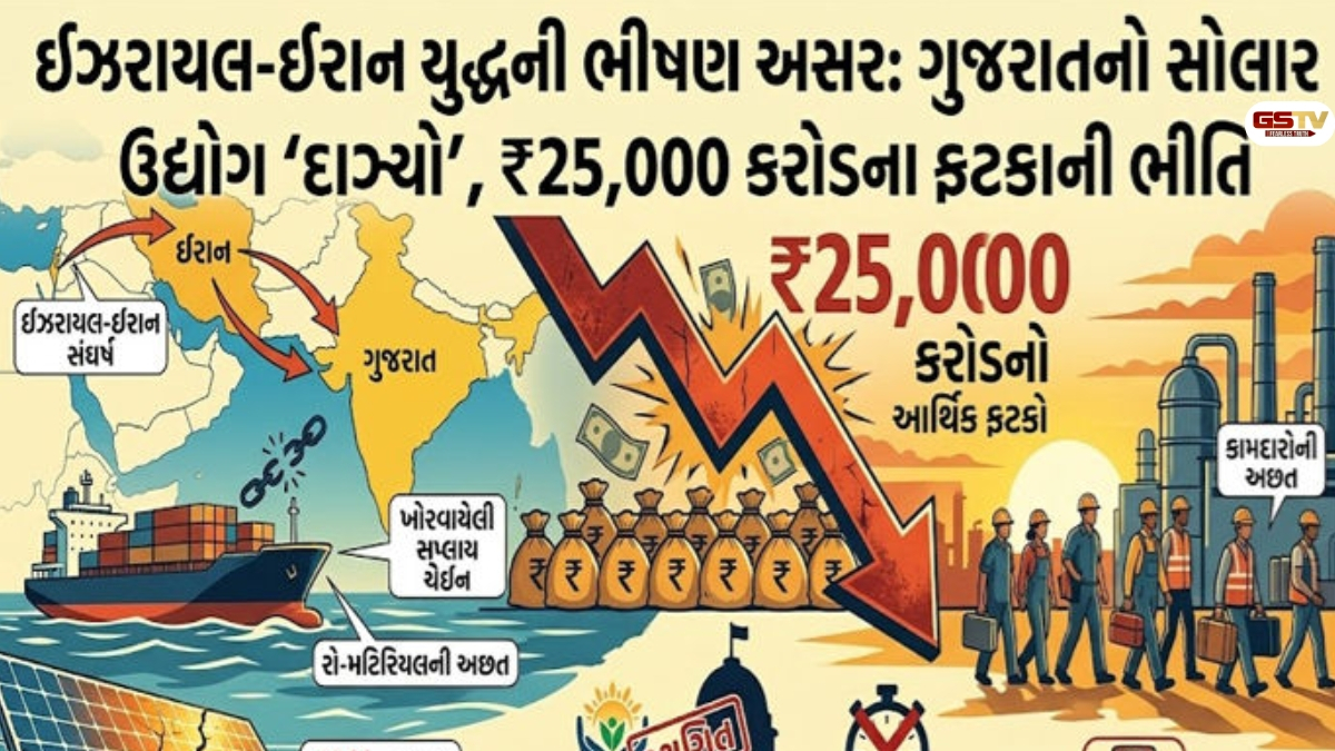 Gujarat news: ઈઝરાયલ-ઈરાન યુદ્ધની આગથી ગુજરાતનો સોલાર ઉદ્યોગ દાઝ્યો, મેન્યુફેક્ચરિંગને વ્યાપક અસર