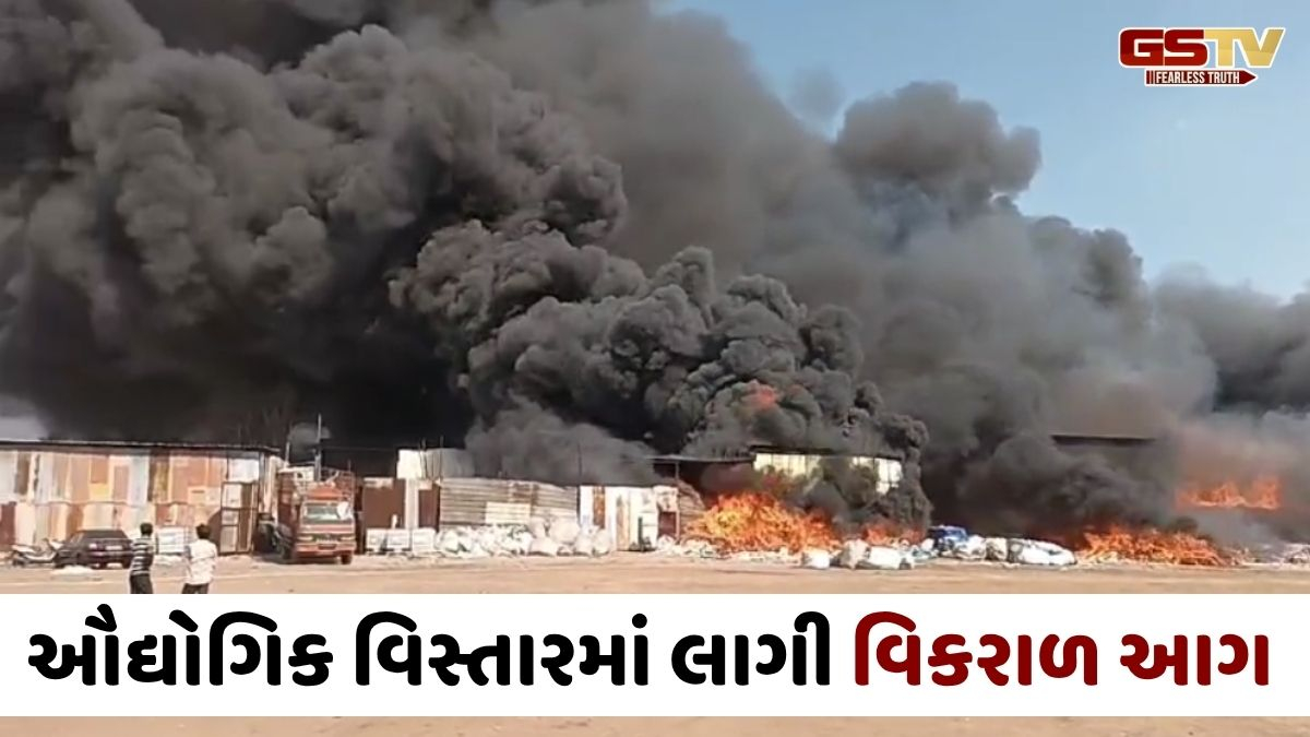 VIDEO: હાલોલમાં ગોડાઉનમાં લાગેલી આગ રહેણાંક વિસ્તાર સુધી પ્રસરી; 4 મકાન બળીને ખાખ, મેજર કોલ જાહેર