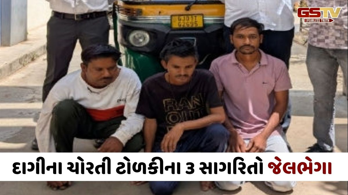 Ahmedabad news: પેસેન્જરની નજર ચુકવી દાગીનાની ચોરી કરતી રીક્ષા ગેંગના ત્રણ સાગરીતો પકડાયા, 'સ્ટીકર નંબર'થી ગુનાનો ભેદ ઉકેલાયો