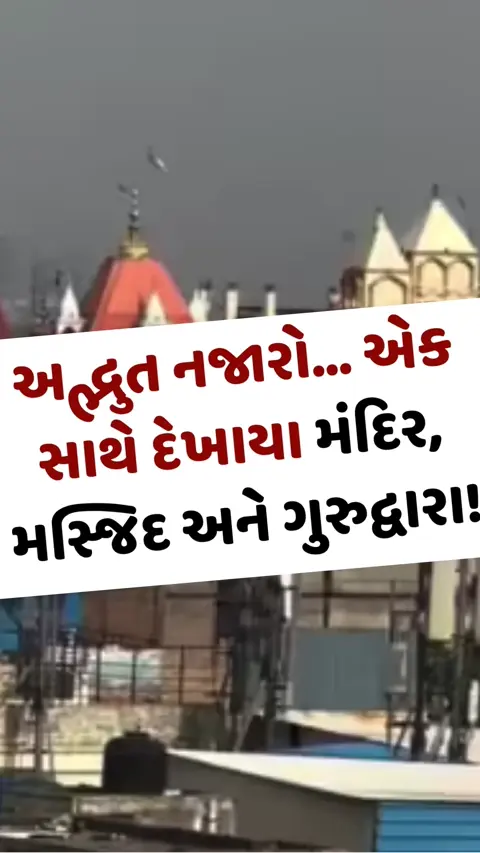 Viral Video: અદ્ભુત નજારો... એક સાથે દેખાયા મંદિર, મસ્જિદ અને ગુરુદ્વારા!
