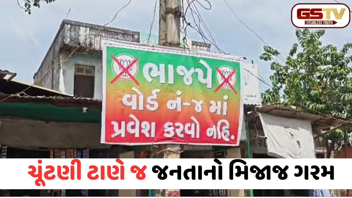 VIDEO: સાબરકાંઠાના વડાલીમાં ચૂંટણી પૂર્વે બળવો! વોર્ડ નં.3માં ભાજપના ઉમેદવારો માટે 'નો એન્ટ્રી'ના બેનરો લાગ્યા 