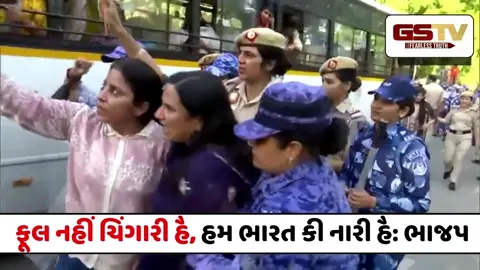 VIDEO : ભાજપના મહિલા કાર્યકરોની દિલ્હીમાં ધમાલ, રાહુલ ગાંધીના ઘર પાસે પૂતળા બાળ્યાઃ પોલીસે કરી અટકાયત