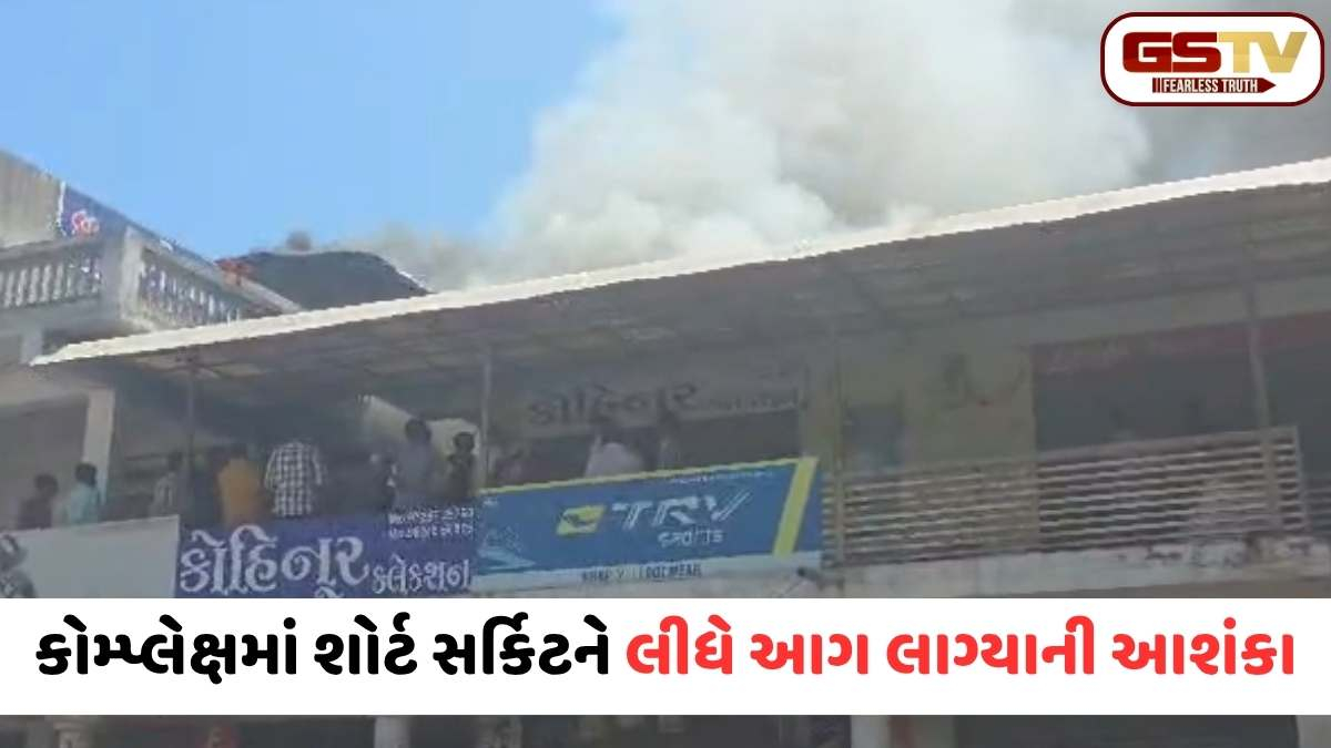 VIDEO: લાખણીમાં આદિશ્વર કોમ્પ્લેક્ષમાં ભભૂકી આગ! શોર્ટ સર્કિટથી બીજી દુકાનો ઝપટમાં, ફાયર ફાઈટરોએ મેળવ્યો કાબૂ