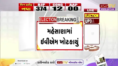 VIDEO:  મહેસાણાના વોર્ડ નંબર 6માં EVM ખોટકાયું, મશીન બગડતા મતદાતામાં રોષ