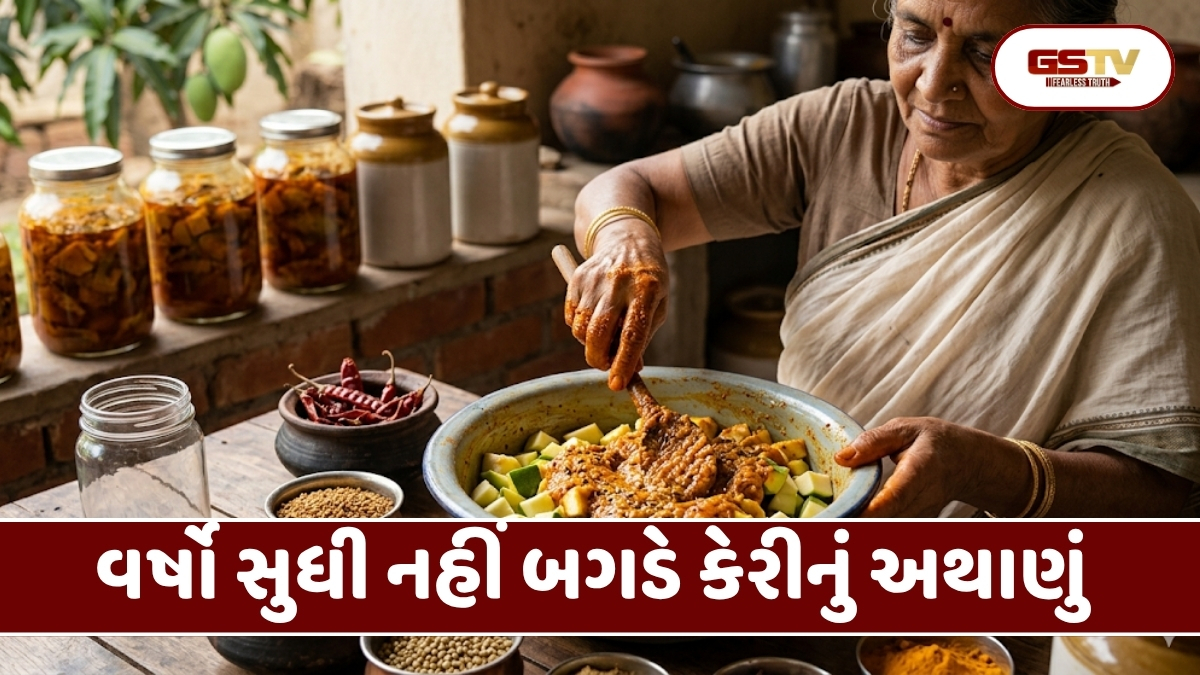 Recipe : દાદી-નાનીના હાથ જેવો સ્વાદ: હવે ઘરે બનાવો આખું વર્ષ ચાલે તેવું કેરીનું ચટાકેદાર અથાણું