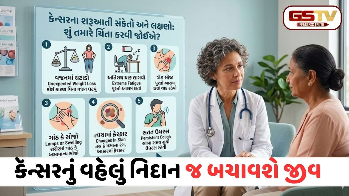 Health tips: કૅન્સરની વહેલી ઓળખ જ બચાવી શકે છે જીવ! વજન ઘટવું કે સતત થાક લાગવો હોઈ શકે છે ખતરાની નિશાની