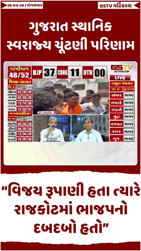 VIDEO: 'વિજય રૂપાણી હતા ત્યારે રાજકોટમાં ભાજપનો દબદબો હતો'