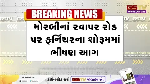 VIDEO: મોરબીના રવપારમાં ફર્નિચરની દુકાનમાં ભીષણ આગ ફાટી નીકળી, સદનસીબે જાનહાનિ ટળી