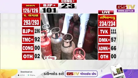 VIDEO: બેંગલુરુમાં ગેસ સિલિન્ડરના ભાવ આસમાને પહોંચતા કરાયો વિરોધ, સરકાર સામે ઠાલવ્યો રોષ