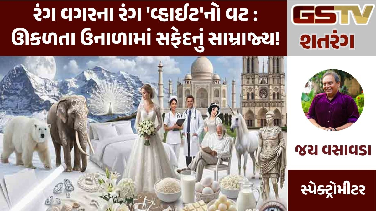 GSTV શતરંગ: રંગ વગરના રંગ 'વ્હાઈટ'નો વટ : ઊકળતા ઉનાળામાં સફેદનું સામ્રાજ્ય!
