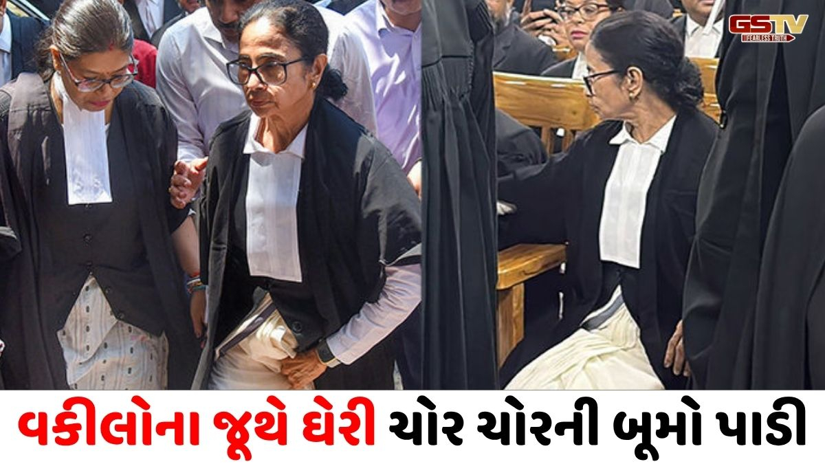 VIDEO : કોલકાતા હાઈકોર્ટમાં મમતા બેનરજીનો ભારે વિરોધ; વકીલોએ ઘેરીને ‘ચોર-ચોર’ના નારા લગાવ્યા