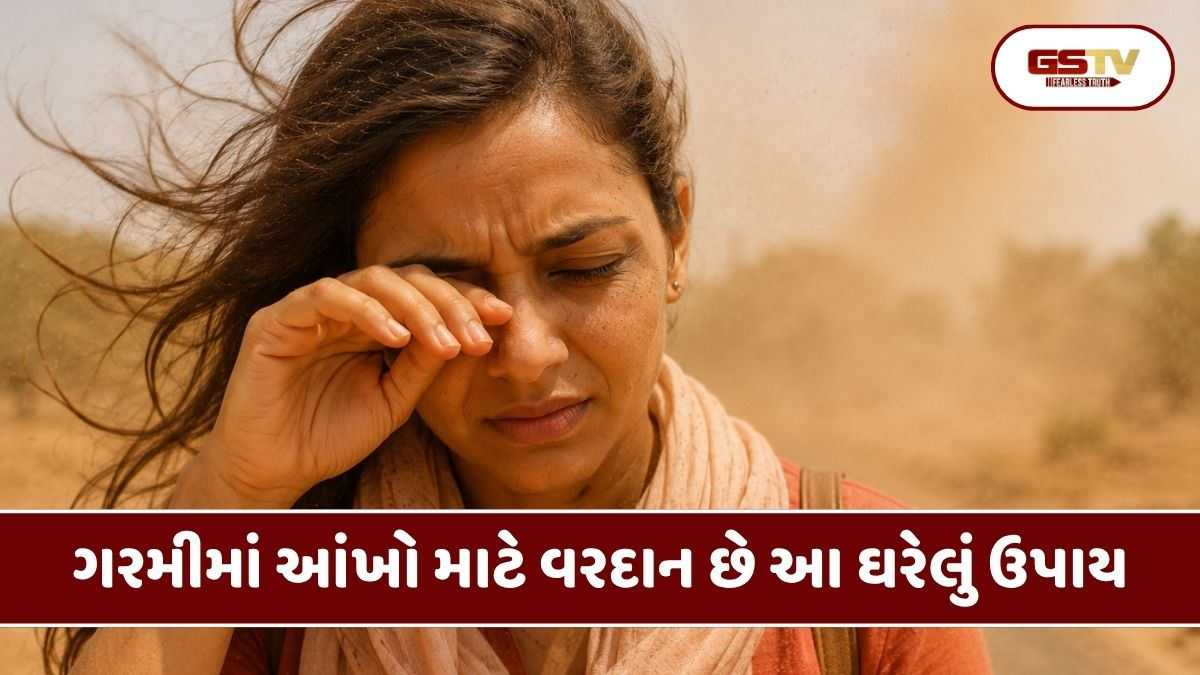 Health Tips : ગરમ પવન અને ધૂળથી આંખોમાં થાય છે બળતરા? રાહત મેળવવા અપનાવો આ સરળ ઉપાયો