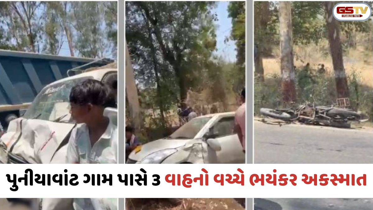 Chhota Udaipur: પુનીયાવાંટ પાસે કાર, ઇકો અને બાઇક વચ્ચે ટ્રિપલ અકસ્માત; યુવતીનું મોત, 5 લોકો ઈજાગ્રસ્ત