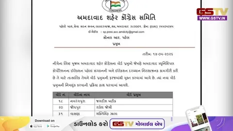 VIDEO: અમદાવાદમાં કોંગ્રેસ હવે એક્શન મોડમાં, 6 વોર્ડના પ્રમુખોને તાત્કાલિક અસરથી કર્યા સસ્પેન્ડ