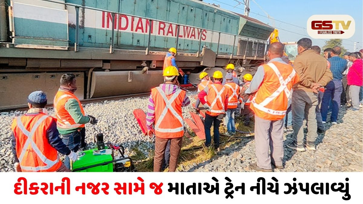 22 વર્ષના દીકરાની નજર સામે જ માતાએ ટ્રેન નીચે ઝંપલાવ્યું, શરીરના 100થી વધુ ટુકડાં