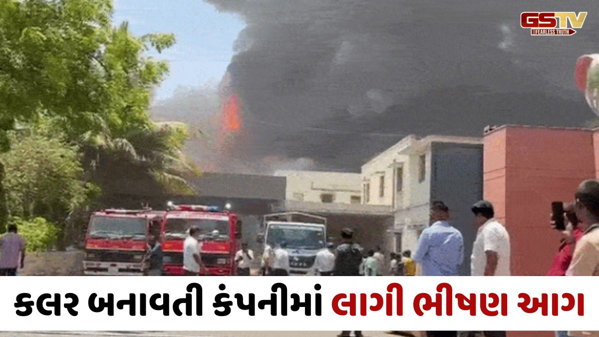 Ahmedabad ગ્રામ્યના મોરૈયામાં કલર કંપનીમાં લાગી વિકરાળ આગ, ધૂમાડાના ગોટેગોટા દૂર દૂર સુધી દેખાયા