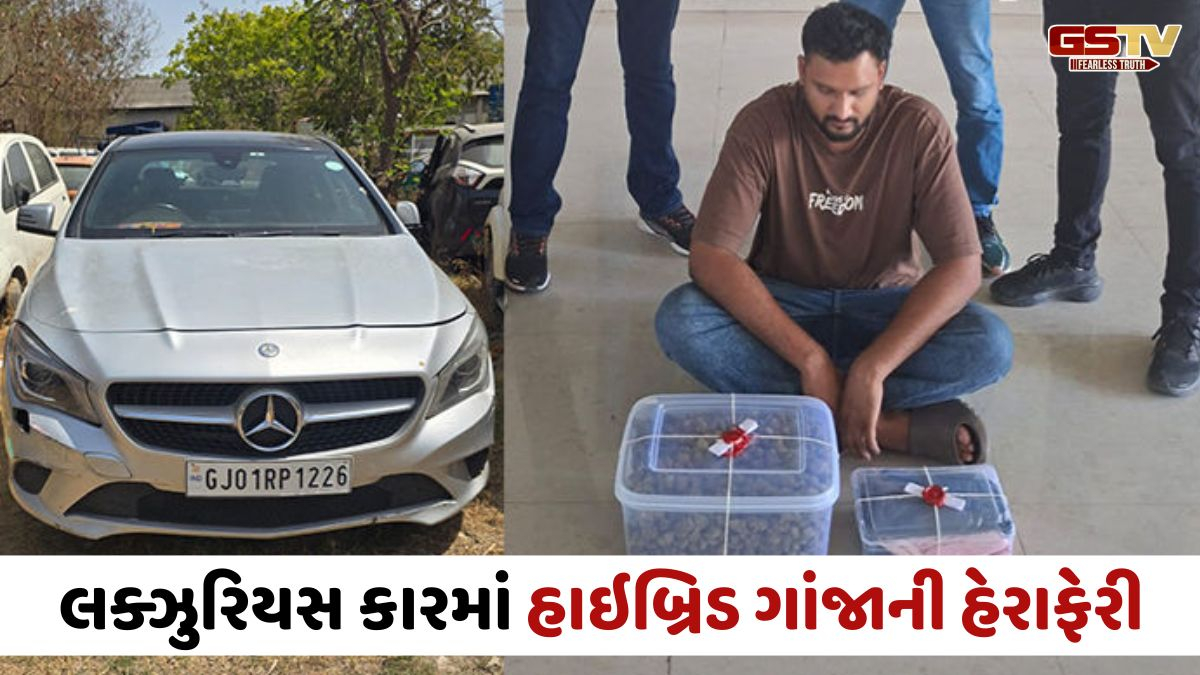 Ahmedabad SOGની કાર્યવાહી, લક્ઝુરિયસ કારમાંથી 2 કિલો હાઇબ્રિડ ગાંજા સાથે એક શખ્સની કરી ધરપકડ