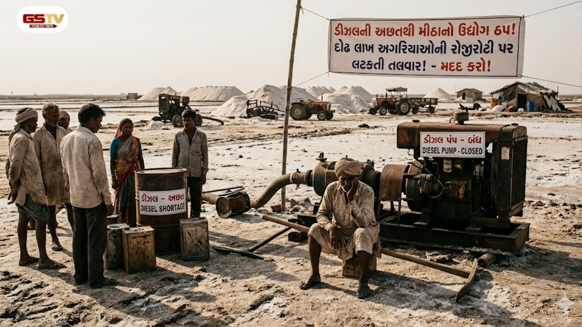 ડીઝલની ભારે અછતથી મીઠાના ઉદ્યોગને ફટકો,લાખો લોકોની રોજીરોટી પર લટકતી તલવાર