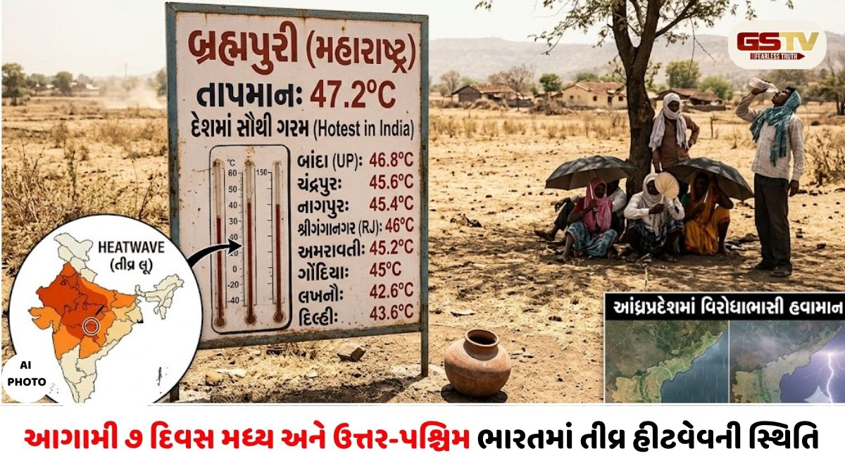 દેશમાં કાળઝાળ ગરમીનો પ્રકોપ: મહારાષ્ટ્રનું બ્રહ્મપુરી ૪૭.૨ ડિગ્રી સાથે સૌથી ગરમ