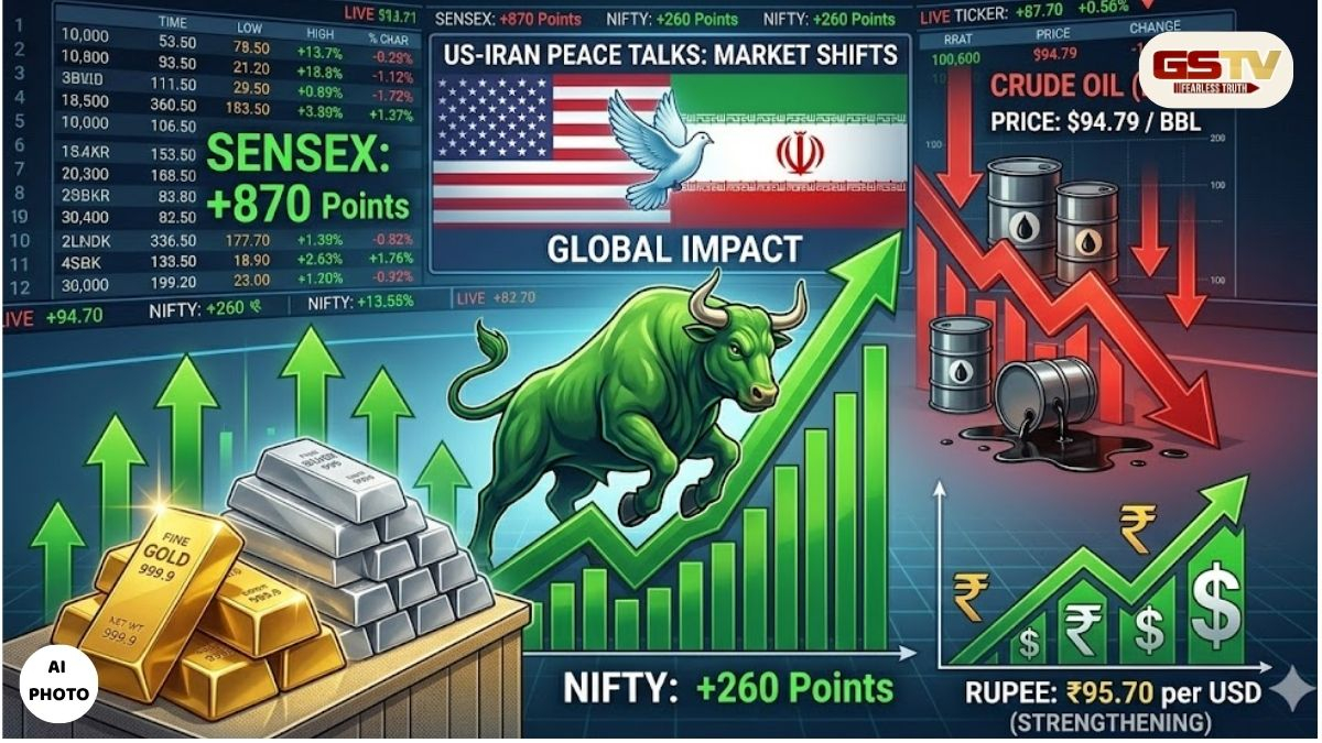US-ઈરાન શાંતિ સમજૂતીની આશાએ સ્ટોક માર્કેટમાં ઉછાળો, ક્રૂડ ઓઈલમાં ભૂકંપ, રૂપિયો પણ મજબૂત