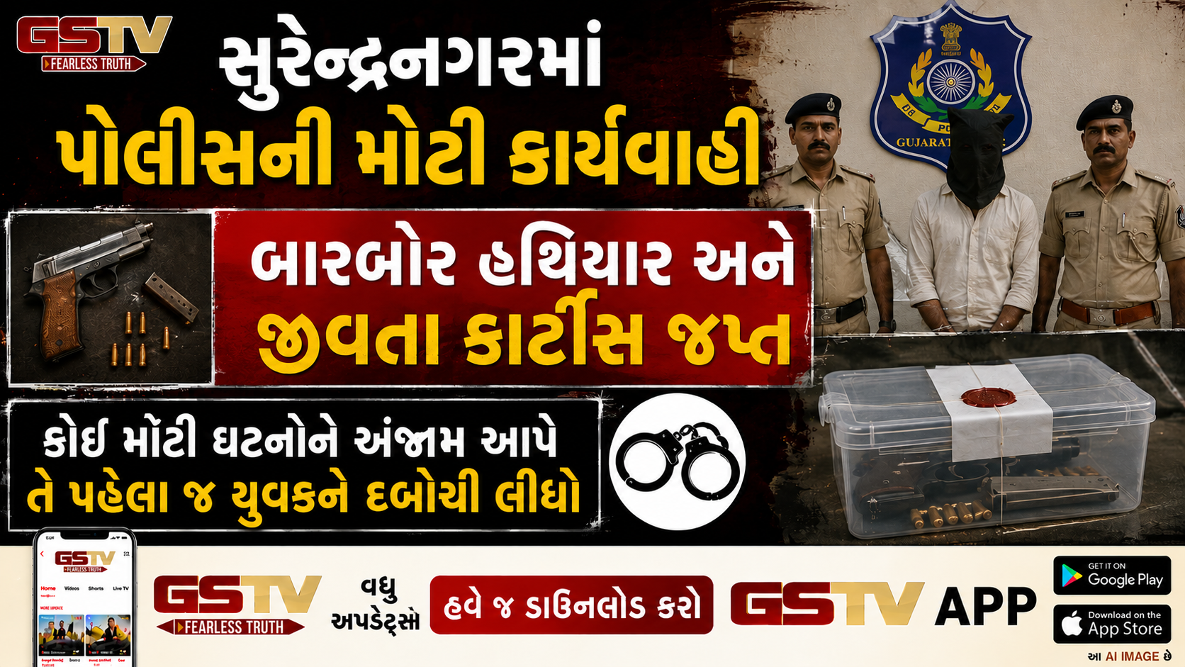VIDEO : Surendranagarમાં પોલીસનો સપાટો, ગેરકાયદેસર હથિયાર સાથે યુવક ઝડપાયો!