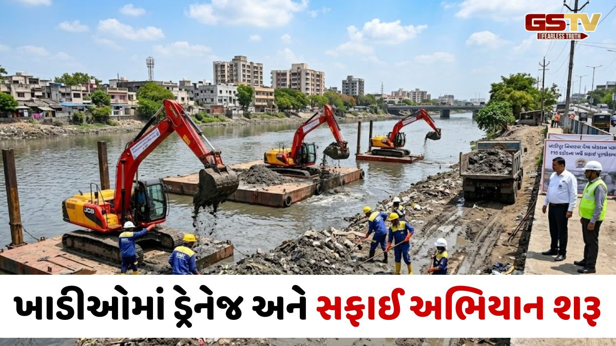 VIDEO: સુરતમાં પ્રિ-મોન્સૂનની કામગીરી પૂરજોશમાં, ખાડીઓમાંથી 7300 ઘન મીટર જેટલો કચરો ઉલેચાયો